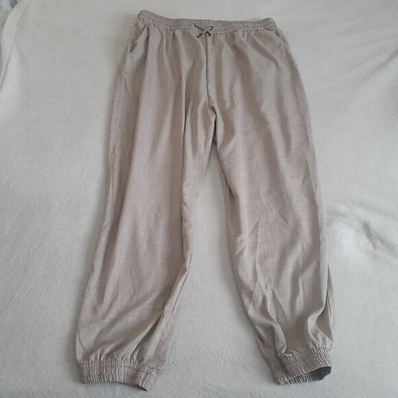 ASOS Women's Size 16 Brown Hourglass Textured Suit Jogger Lightweight Pants - Picture 3 of 12